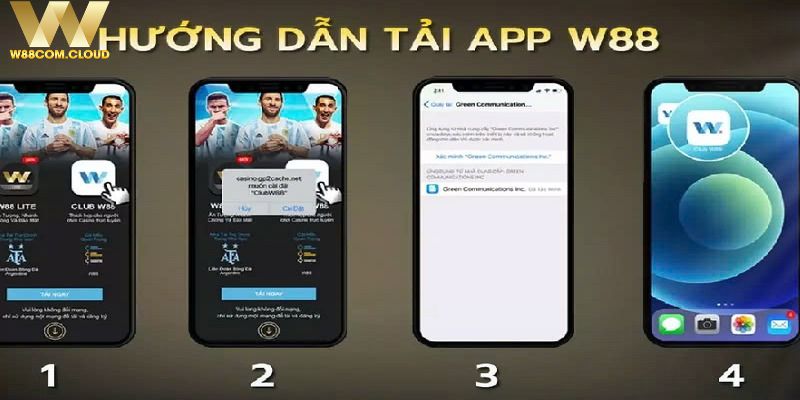 Theo dõi các điều cần lưu ý khi tải app W88